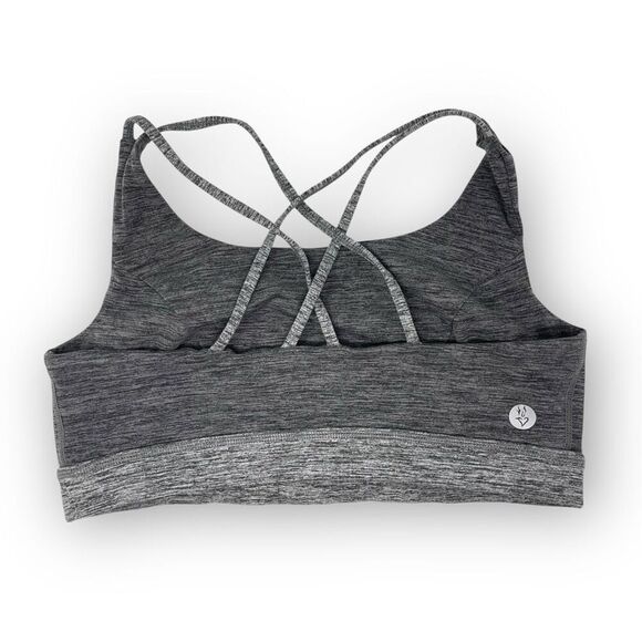 Torrid Active Sports Bra Charcoal Gray Strappy Spacedye Womens Plus Size 0/Large - Picture 2 of 7